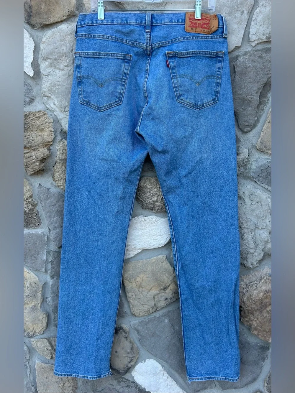 Vintage Levis 501 Jeans Mens Size 34x36 Made In Egypt Button Fly Straight Leg